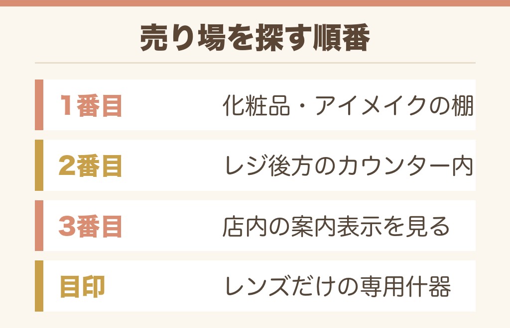 ドンキのカラコン売り場はどこにある?