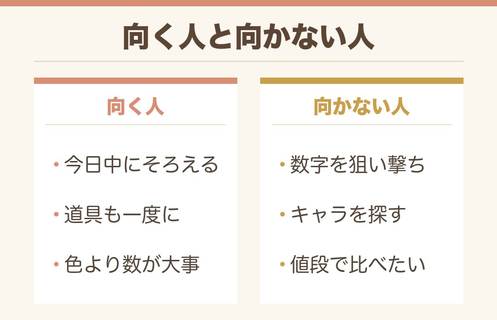 風船をドンキの売り場で買うのが向く人・向かない人