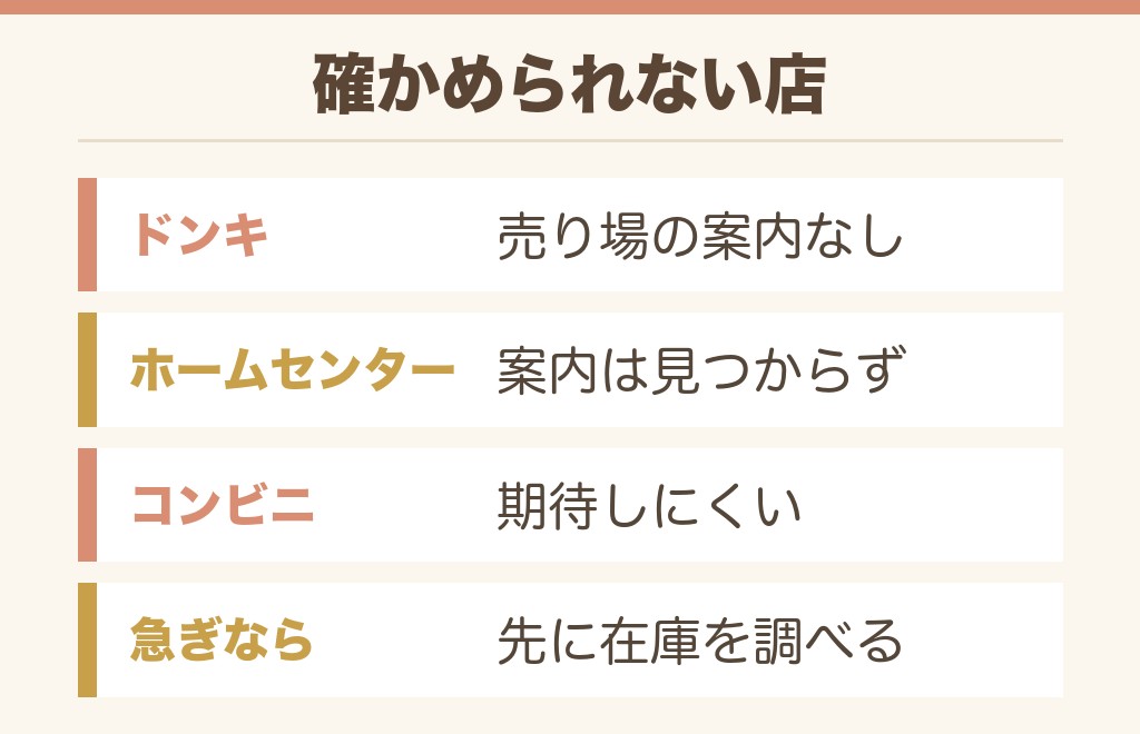 NFCタグはドンキやコンビニで売ってる?