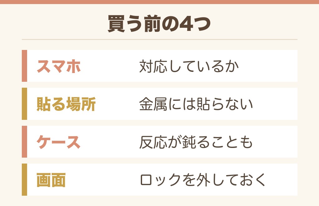 NFCタグを買う前に確かめる4つのこと