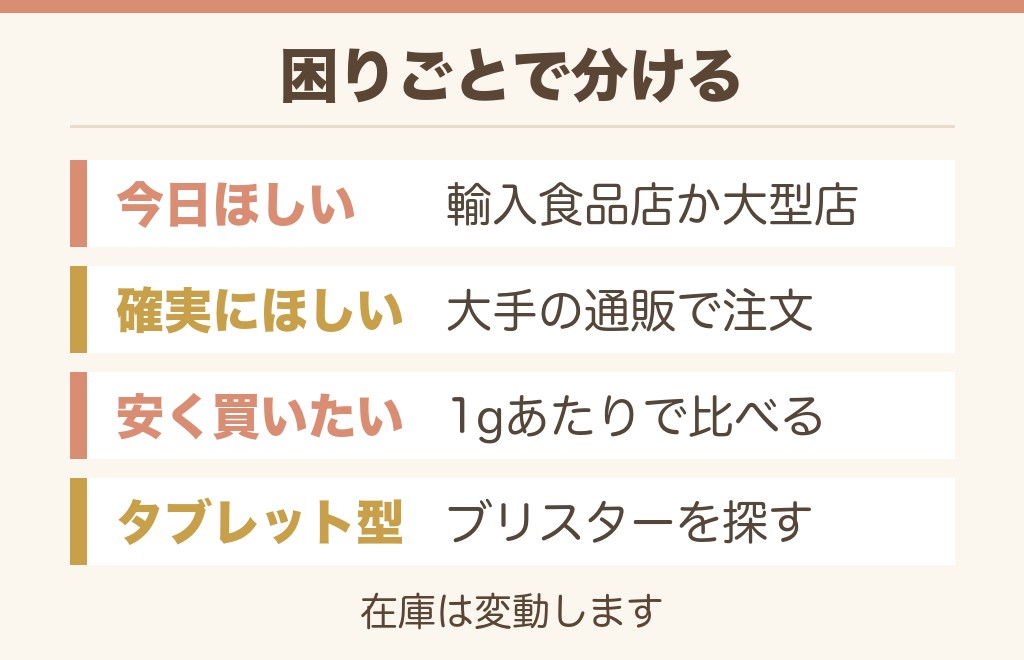 kopikoを通販で買うには?売ってないときの探し方